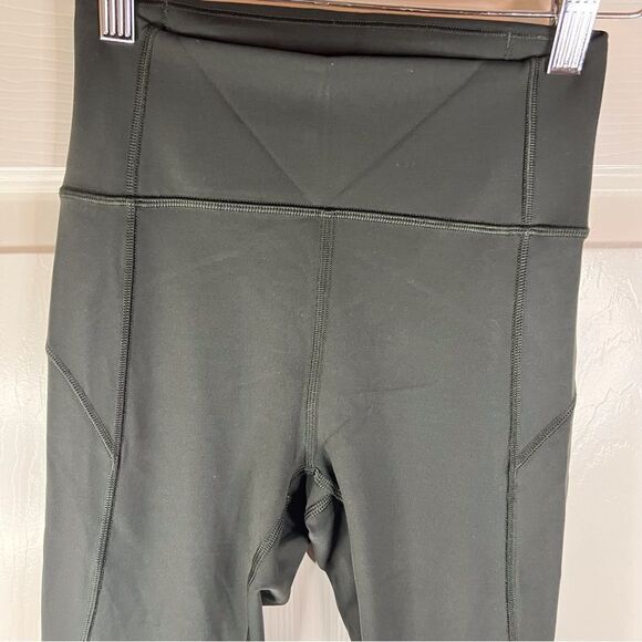 Lululemon In Movement Crop Olive Green Size 2‎ - Picture 5 of 11